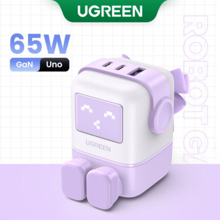 Ugreen 65w Robotic 3 Port Fast Charger